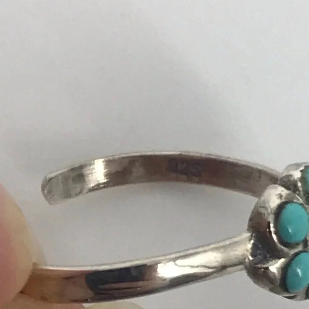 925 Sterling Silver Beaded Flower Adjustable Toe Ring Beach Minimalist - Picture 12 of 12